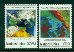 UNITED NATIONS (Geneva) 1989 Mi 176-77** 25th Anniversary Of World Weather Watch [L3159] - Clima & Meteorologia