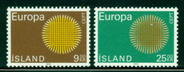 ICELAND 1970 Mi 442-43** Europa CEPT [L3163] - 1970