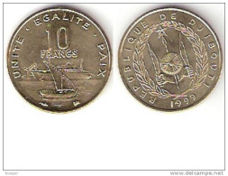 Djibouti 10 Francs 1999 Km 23 Unc  !!!!!!!!!onley In Sets !!catalog Val 15,00$ - Gibuti