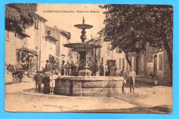 CAPESTANG (34) VUE DE LA PLACE DU BASSIN AVEC LA FONTAINE PHOTOS R/V - Capestang