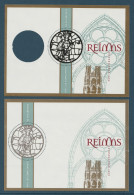 FRANCE 2011 Reims Cathedral: Set Of 2 Complimentary Sheetlets UM/MNH - Blocks & Sheetlets & Booklets