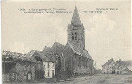 Pecq   *  L'Eglise Gothique Du XIII° Siècle - Bombardement De Pecq Du 20 Octobre Au 7 Novembre 1919 - Pecq