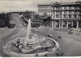 CARTOLINA  ROMA,LAZIO-PIAZZALE ESEDRA E STAZIONE TERMINI-MEMORIA,CULTURA,STORIA,RELIGIONE,BELLA ITALIA,NON VIAGGIATA - Stazione Termini