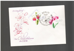 Germania Est Ddr -1968 Fdc Orchidee - 1950-1970