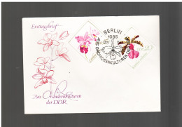 Germania Est Ddr -1968 Fdc Orchidee - 1950-1970