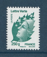 FRANCE 2011 Definitives / Marianne De Beaujard / 250g Verte GUMMED: Single Stamp UM/MNH - 2008-2013 Marianne Of Beaujard