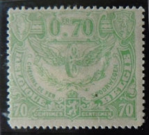 BELGIUM :   1920 - CHEMINS DE FER - CF  110  * - Mint