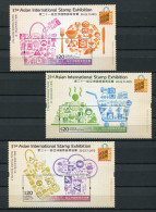 Hong Kong - Block Nr. 280 + 299 + 300 - "Intern. Briefmarkenausstellung HONG KONG" ** / MNH (aus Dem Jahr 2014 / 2015) - Blocks & Kleinbögen