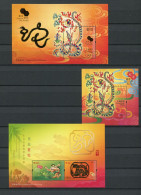 Hong Kong - Block Nr. 253 / 255 - "Chinesisches Neujahr: Jahr Der Schlange" ** / MNH (aus Dem Jahr 2013) - Blocks & Sheetlets