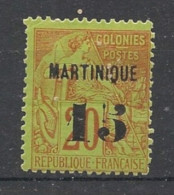 MARTINIQUE - 1888-91 - N°YT. 5 - Type Alphée Dubois 15 Sur 20c Brique - Neuf * / MH VF - Neufs