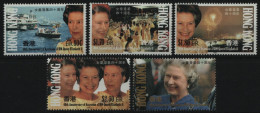 Hongkong 1992 - Mi-Nr. 636-640 ** - MNH - 40. Thronjubiläum - Ungebraucht