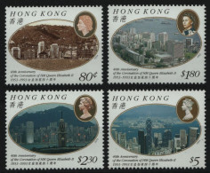 Hongkong 1993 - Mi-Nr. 691-694 ** - MNH - 40. Jahrestag Der Krönung - Neufs