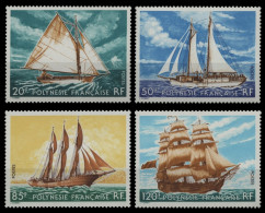 Franz. Polynesien 1977 - Mi-Nr. 244-247 ** - MNH - Schiffe / Ships - Neufs