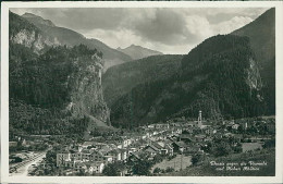 SWITZERLAND - THUSIS GEGEN DIE VIAMALA UND KOHEN RHATHIEN - EDITION PHOTOGLOB - 1930s (16805) - Thusis