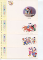 CHINA PRC - 1994 Lottery New Year Cards. Complete Set Of 12 Cards. All Unused. - Other & Unclassified