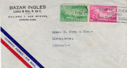 CUBA 1948  AIRMAIL LETTER SENT FROM HABANA TO DIEPOLDSSAU SWITZERLAND - Lettres & Documents