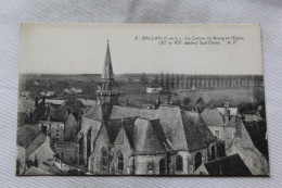 Ballan, Le Centre Du Bourg Et L'église, Indre Et Loire 37 - Ballan-Miré