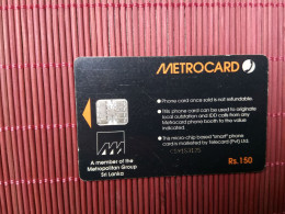 Merocard RS 150  2 Photos Used Rare - Sri Lanka (Ceilán)