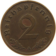 GERMANY 2 PFENNIG 1939 A TOP #c083 0027 - 2 Reichspfennig