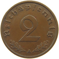 GERMANY 2 PFENNIG 1939 A TOP #c083 0031 - 2 Reichspfennig
