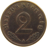 GERMANY 2 PFENNIG 1939 A TOP #c083 0035 - 2 Reichspfennig