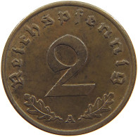 GERMANY 2 PFENNIG 1939 A TOP #c083 0037 - 2 Reichspfennig