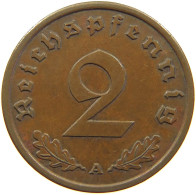 GERMANY 2 PFENNIG 1939 A TOP #c083 0023 - 2 Reichspfennig