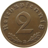 GERMANY 2 PFENNIG 1939 B #a043 0681 - 2 Reichspfennig