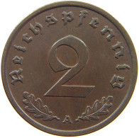 GERMANY 2 PFENNIG 1939 A TOP #a075 0451 - 2 Reichspfennig