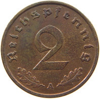 GERMANY 2 PFENNIG 1939 A TOP #a048 0283 - 2 Reichspfennig
