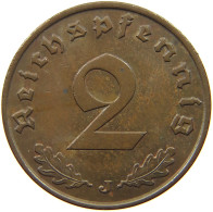 GERMANY 2 PFENNIG 1938 J TOP #a032 0361 - 2 Reichspfennig