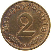 GERMANY 2 PFENNIG 1938 J TOP #c083 0159 - 2 Reichspfennig