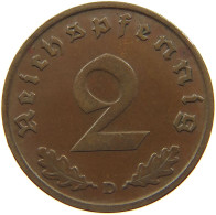 GERMANY 2 PFENNIG 1938 D #c083 0169 - 2 Reichspfennig