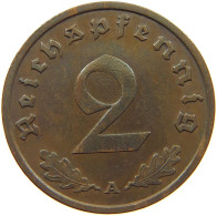 GERMANY 2 PFENNIG 1938 A #c083 0163 - 2 Reichspfennig