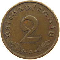 GERMANY 2 PFENNIG 1938 A TOP #c083 0137 - 2 Reichspfennig