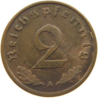 GERMANY 2 PFENNIG 1938 A #c083 0155 - 2 Reichspfennig