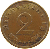 GERMANY 2 PFENNIG 1938 A #c081 0279 - 2 Reichspfennig