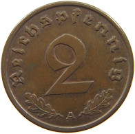 GERMANY 2 PFENNIG 1938 A #c083 0131 - 2 Reichspfennig