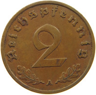 GERMANY 2 PFENNIG 1938 A #c082 0467 - 2 Reichspfennig