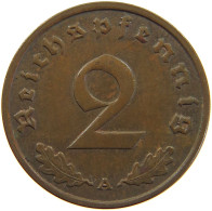 GERMANY 2 PFENNIG 1937 A #c083 0093 - 2 Reichspfennig