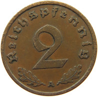 GERMANY 2 PFENNIG 1937 A #s078 0577 - 2 Reichspfennig