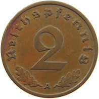 GERMANY 2 PFENNIG 1937 A #c081 0277 - 2 Reichspfennig