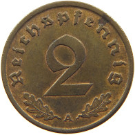 GERMANY 2 PFENNIG 1937 A #c081 0271 - 2 Reichspfennig