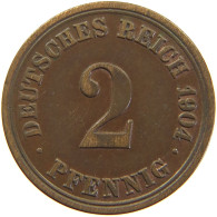 GERMANY 2 PFENNIG 1904 A #c064 0187 - 2 Pfennig