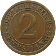 GERMANY 2 PFENNIG 1936 D #a043 0663 - 2 Reichspfennig