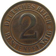 GERMANY 2 PFENNIG 1923 G #c028 0337 - 2 Rentenpfennig & 2 Reichspfennig