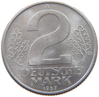 GERMANY 2 MARK 1957 DDR #c054 0033 - 2 Marcos