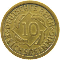 GERMANY 10 PFENNIG 1935 J #a074 0287 - 10 Reichspfennig