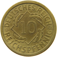 GERMANY 10 PFENNIG 1936 A #a054 0673 - 10 Reichspfennig