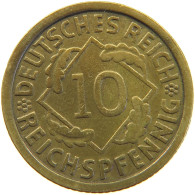 GERMANY 10 PFENNIG 1935 J #a054 0913 - 10 Reichspfennig